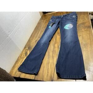 ARIYA JEANS Women's Size 11/12 Curvy Flare Dark Wash NWT